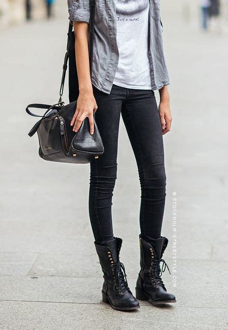 16 for a more casual effortless look leave half of the boots unlaced