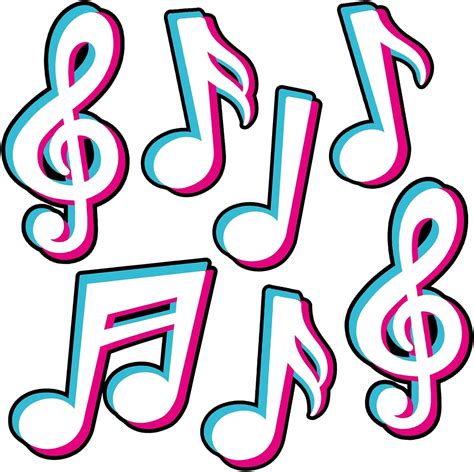 40 Pieces Music Notes Cutouts Music Party Decorations