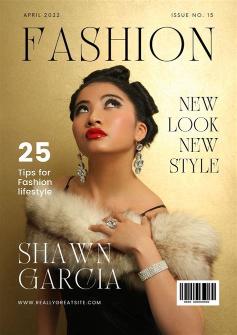 Page 9 Free Printable Editable Fashion Magazine Cover Templates Canva