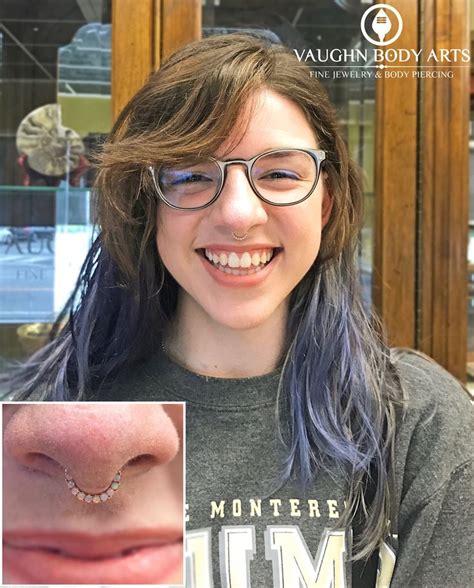 Its Sarah She Had Her Septum Pierced By Our Apprentice Brittney Back