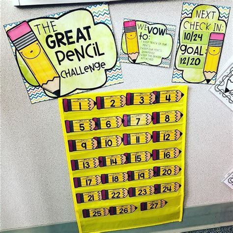 The Great Pencil Challenge Editable Pencil Challenge Classroom Jobs