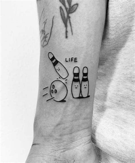 Get 34 Simple Bowling Pin Tattoo