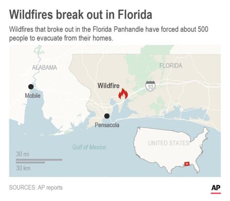 Map Of Florida Panhandle Fires Maps Of Florida