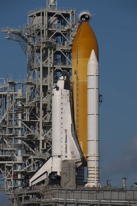 Esa Space Shuttle Endeavour On The Launch Pad