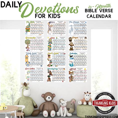 Daily Devotional Bible Verse Calendar For Kids Thinking Kids Press