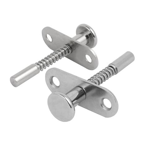 2pcs Stainless Steel Spring Quick Release Lock Pin 6mm Dia W Plate
