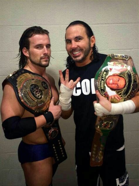 Roh World Heavyweight Champion Adam Cole With Matt Hardy With Custom