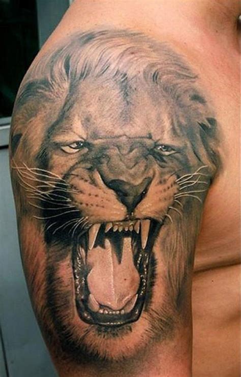 Lion Tattoo On Shoulder Design Of Tattoosdesign Of Tattoos