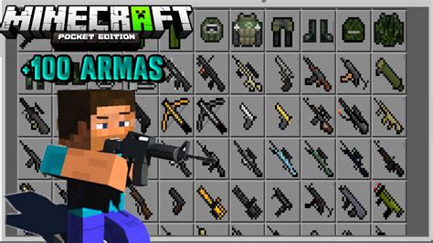 There are mods from novice mod developers with minecraft pocket edition, as well as mods from the experienced developer of the minecraft pe with the mods for minecraft pocket edition provided below will help you create a handsome and lovely guy. +100 nuevas armas mod para Minecraft Pocket edition 2020