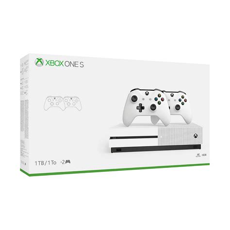 Microsoft Xbox One S 1tb Console With 2 Controllers Open Box Factory Refurbished