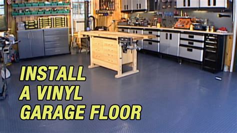 How To Put Down A Roll Out Floor Covering In A Garage Vinyl Garage