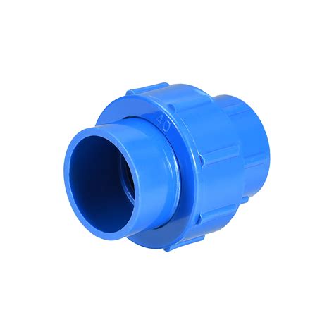 40mm X 40mm Pvc Pipe Fittingunion Solvent Socket Quick Connector Blue