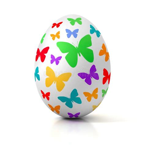 Single Colorful Painted Easter Egg Stock Illustration Illustration Of