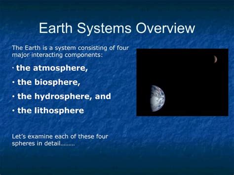 The Gaia Hypothesis And The Earth As A System