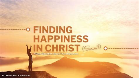 Finding Happiness In Christ Series 1 Devotional Reading Plan