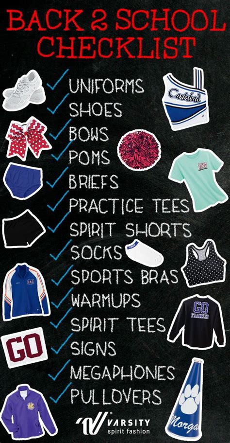 Back To School Checklist For Your Cheer Or Dance Team Missing Anything