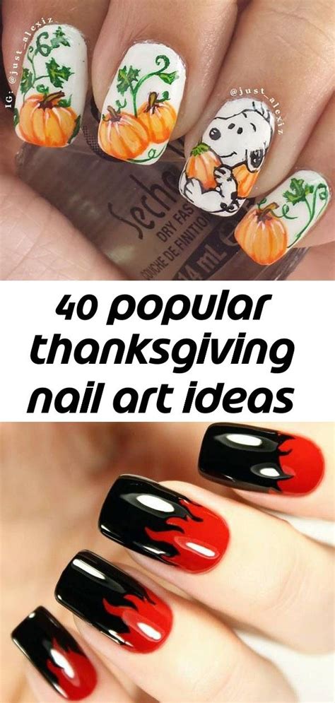Nail Art Thanksgiving Design Corral
