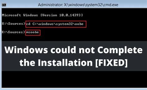 Windows Could Not Complete The Installation Fix Issue