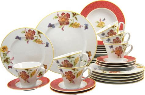 Bei einem kombiservice erhalten sie alle geschirrteile in einem einheitlichen design. CreaTable Kombiservice »LOREL« (30-tlg), Porzellan ...