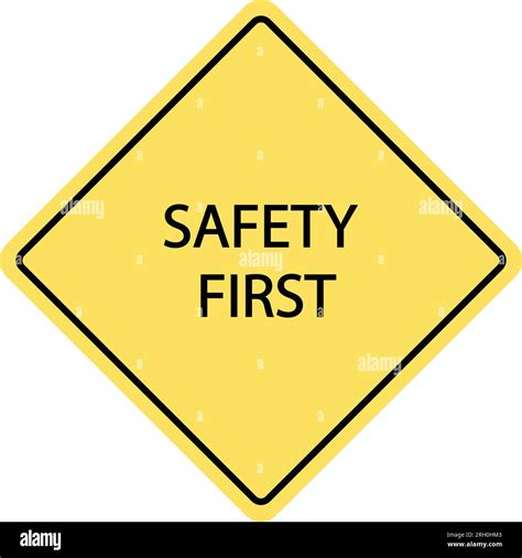 Safety First Icon Vector Illustration Symbol Design Stock Vector Image