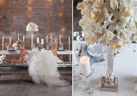 Glamorous Winter Wonderland Wedding Inspiration The Wedding Blog