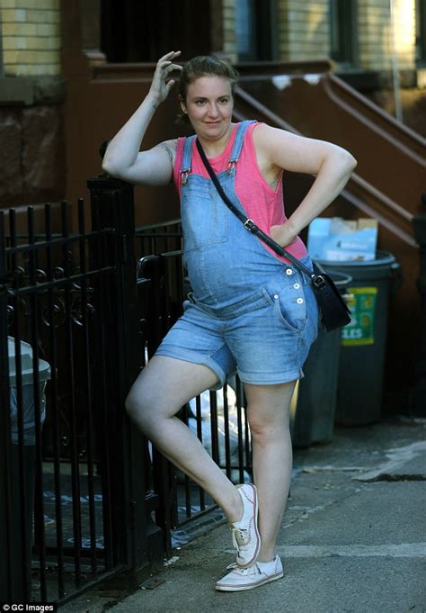 ‘pregnant Lena Dunham Gets Fawned Over By Gaby Hoffman As They Film