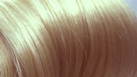 Highlight Blond Hair Texture Background Stock Footage