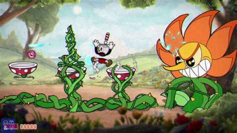 Cuphead Gameplay Cagney Carnation Boss Fight Youtube