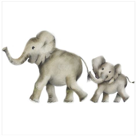 Mother And Baby Elephant Nursery Art Print Studio Q Art By Nicky