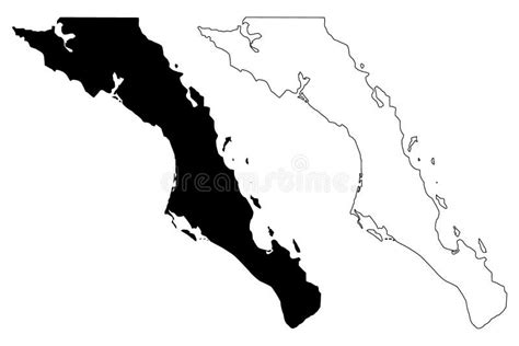 baja california regional flag united mexican states mexico stock vector illustration of