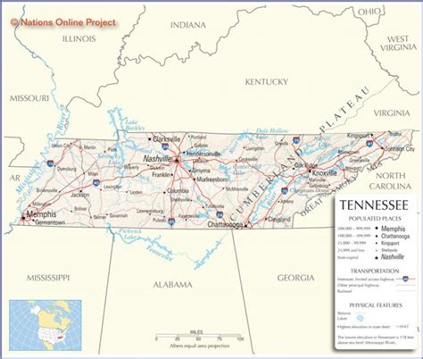 Tennessee Map  FromNumber70200 