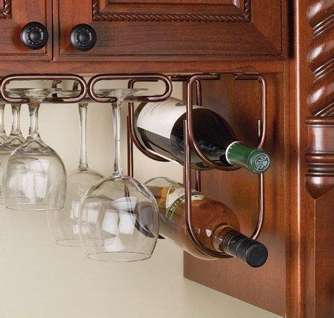 Easy to install, the 3250 under cabinet wine bottle rack is ideal for showcasing your wine collection. Under Cabinet Stemware Rack | Wine bottle rack, Wine rack ...