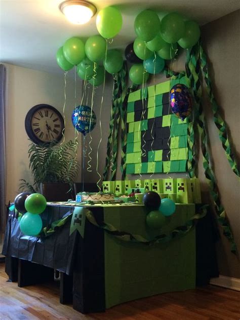 fun  colorful minecraft party ideas shelterness