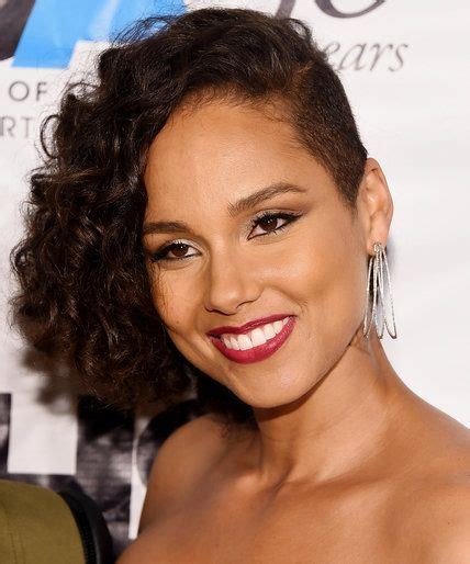 Alicia Keys Natural Curly Hair Style For The Big Chop Description From