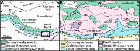 A Generalized Geologic Map Of The Himalayan Tibetan Orogen Showing