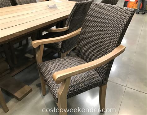 Find a great collection of 9 piece outdoor patio furniture collections at costco. 9-piece Teak Dining Set | Costco Weekender