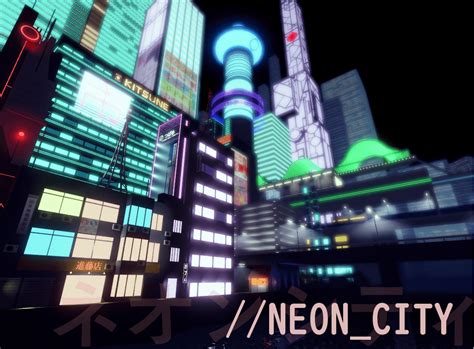 Finished Neon City Robloxgamedev