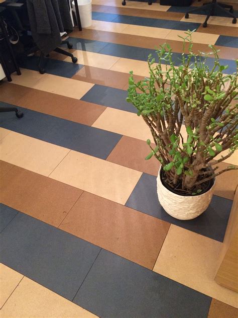 Luxury vinyl tiles and planks have become popular over the last several years. Oiba glue down bespoke cork tiles | Cork flooring, Cork ...