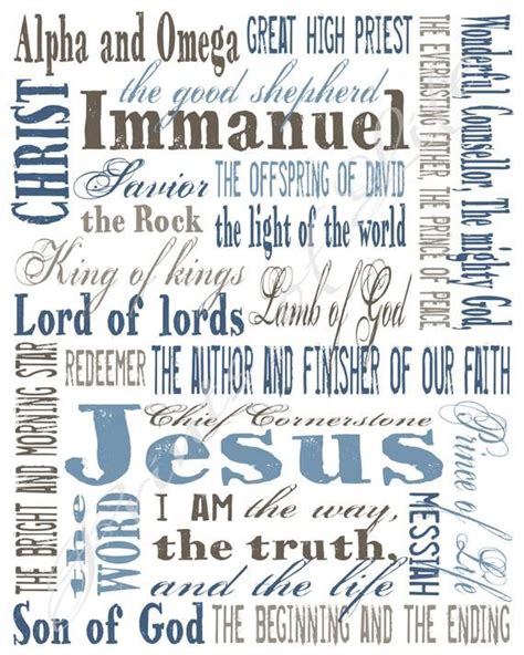 Names Of Jesus Free Printable Printable Templates
