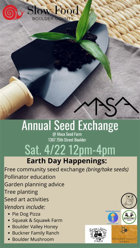 Annual Seed Exchange Slow Food Usa