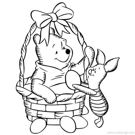 Disney Winnie The Pooh Easter Coloring Pages Found An Easter Egg Xcolorings Com
