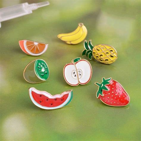 fruits lapel pins brooch pins button pins enamel jewelry enamel pins flag lapel pins kawaii
