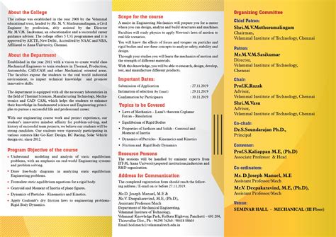Engineering Mechanics FDP 2019, Velammal Institute of ...
