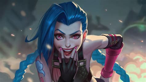 jinx lol 4k 9211e wallpaper pc desktop