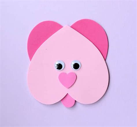 Sweet Valentines Craft Making Animals From Heart Shapes Play Cbc