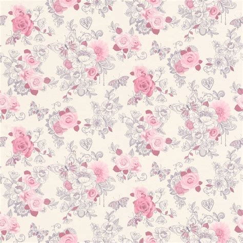 Pastel Pink Floral Pattern