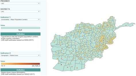 Prior to 1979, there were 325 districts. Afghanistan: District Dashboard