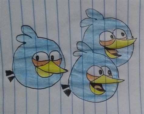 Angry Birds The Blues Drawing By Cauecorredor On Deviantart