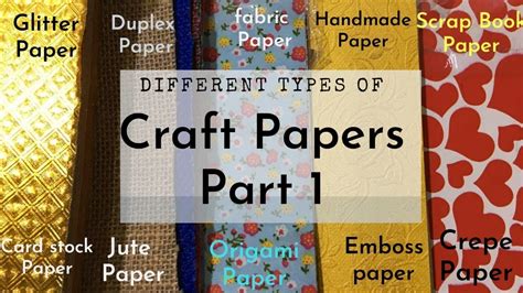 Different Kinds Of Paper Different Types Of Paper For Art And