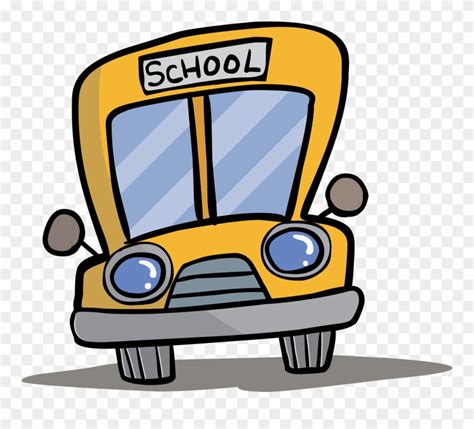 School Bus Front Cartoon
